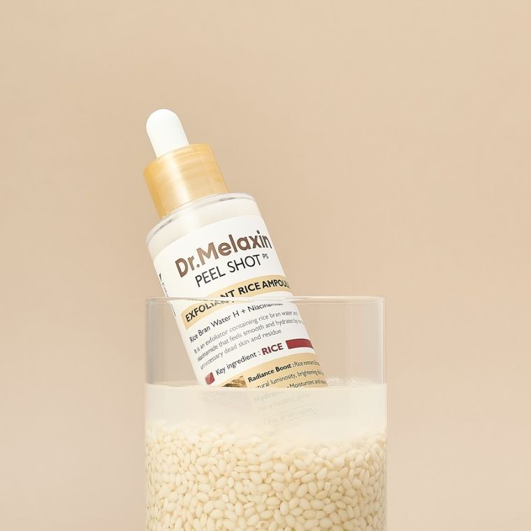 Dr.Melaxin, Peel Shot Line, delikatnie złuszczająca ampułka z ekstraktem z białego ryżu, 80 ml