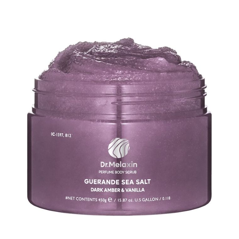 Dr.Melaxin, Perfume Body Scrub, perfumowany peeling solny do ciała dark amber&vanilla, 450 g