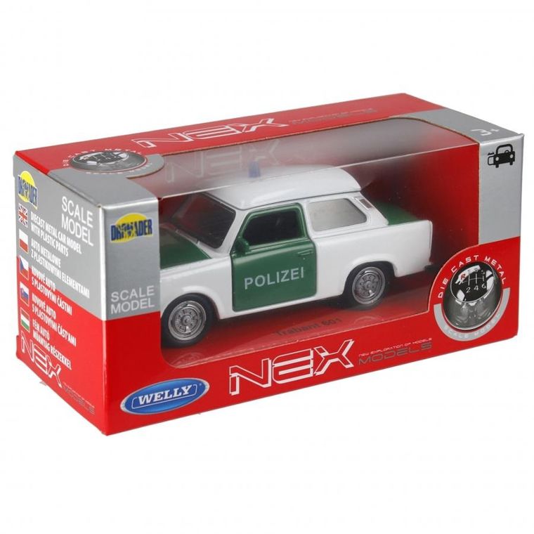 Dromader, Policja Polizei, pojazd, model metalowy, 1 szt.