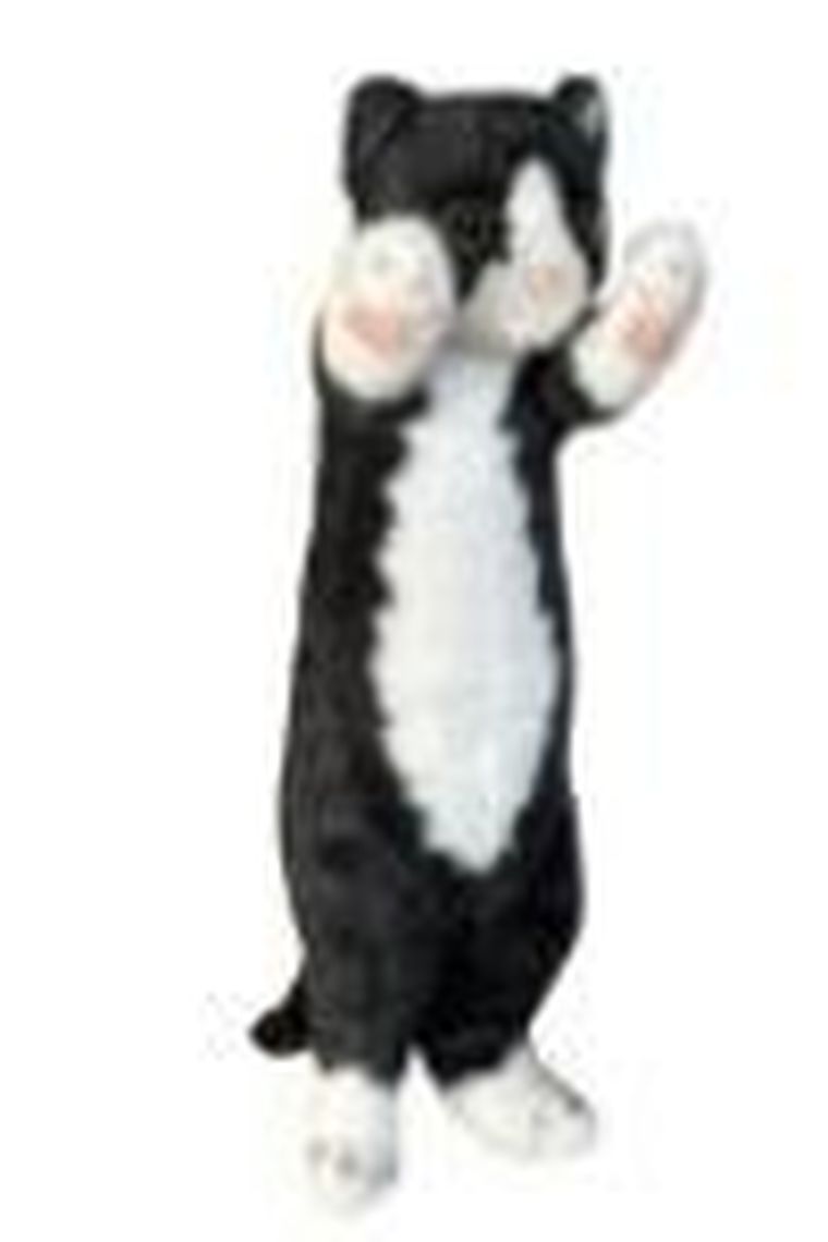 Dubi, Kot stojący, maskotka, czarno-biały, 25 cm