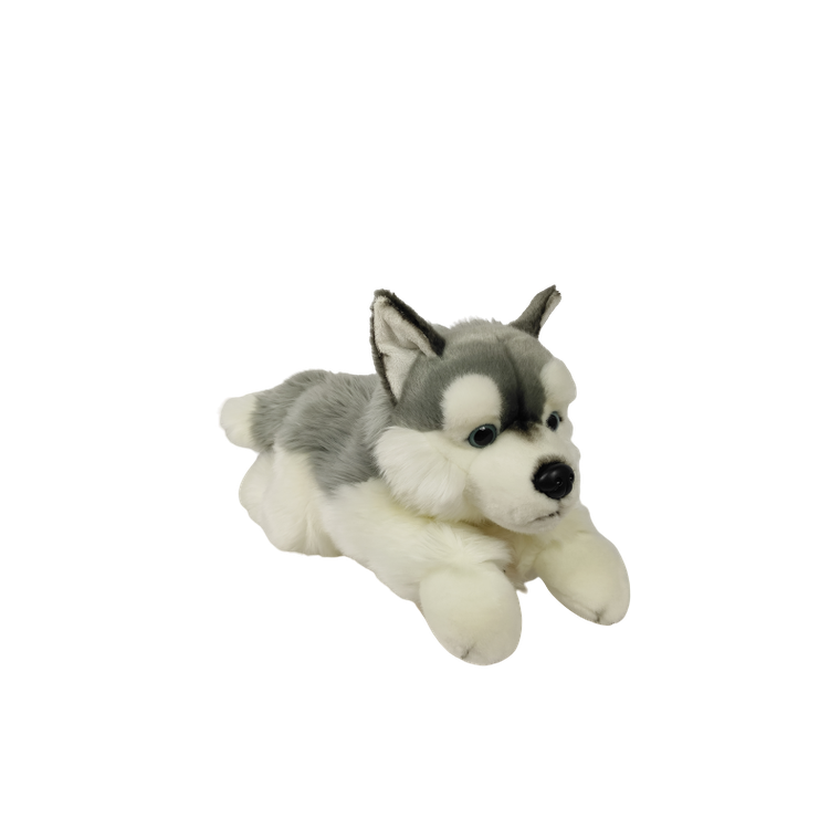 Dubi Plusz, Pies husky leżący, maskotka, 61 cm