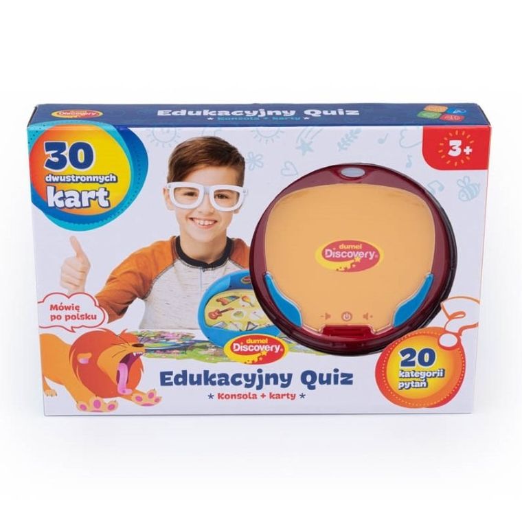 Dumel Discovery, Edukacyjny quiz, konsola i karty, zabawka interaktywna