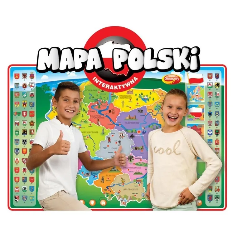 Dumel Discovery, Interaktywna mapa Polski, zabawka edukacyjna