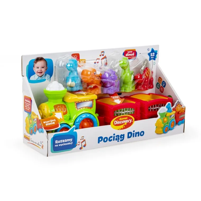 Dumel Discovery, Pociąg Dino, interaktywny pociąg z figurkami dinozaurów
