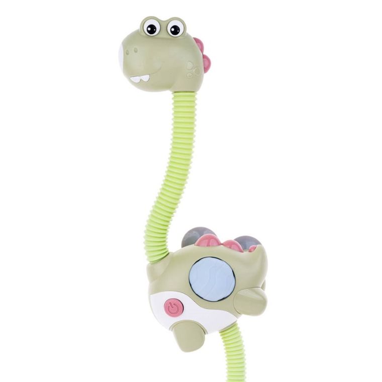 Dumel Discovery, wesoły prysznic, zakręcony dino, zabawka do wody