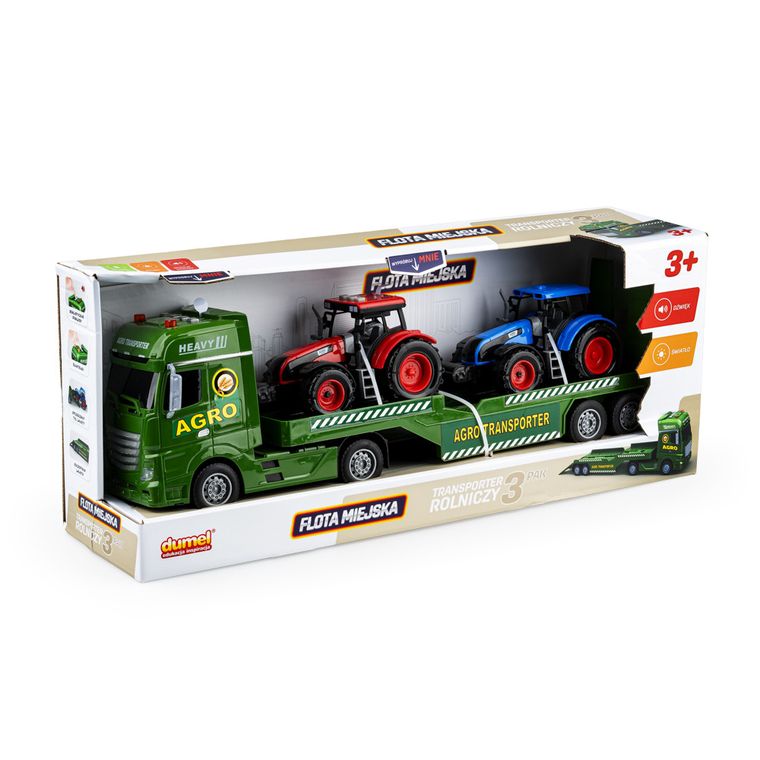 Dumel, Flora miejska, Transport rolniczy, tir laweta z traktorami, 2 szt.