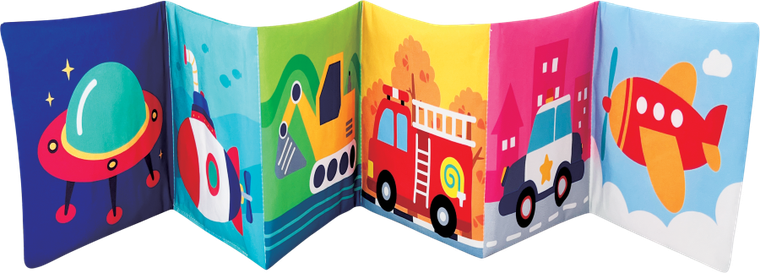 Dumel, miękka książeczka harmonijka, kolor