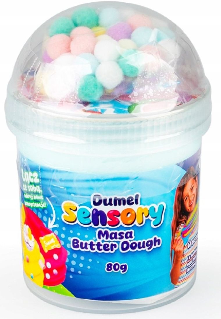 Dumel, Sensory Butter Dough, masa plastyczna w kubeczku, 80g, 1 szt.