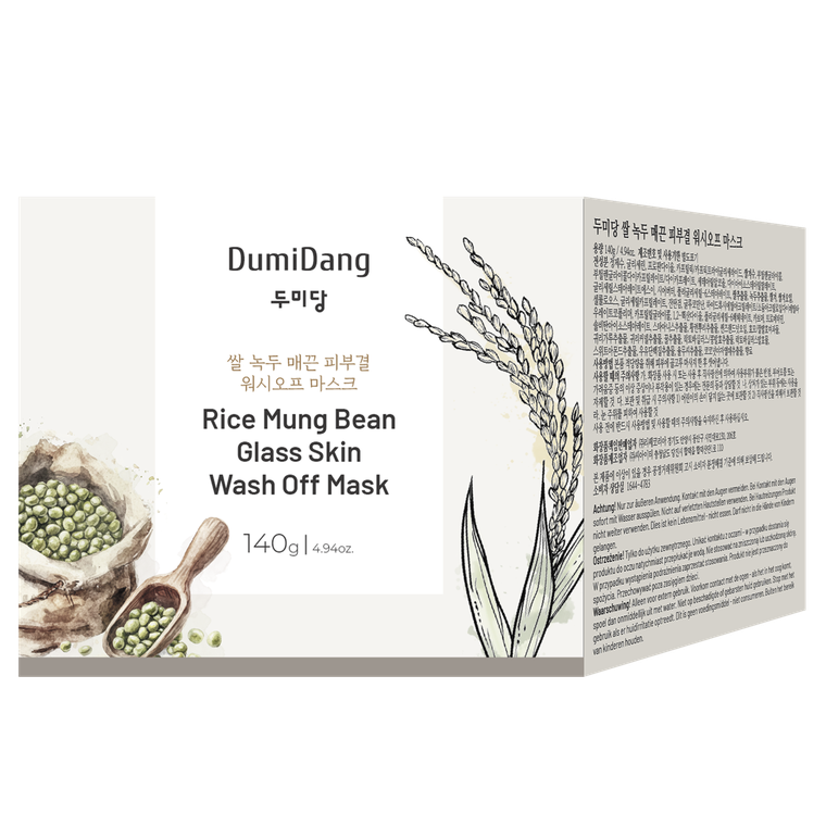 Dumidang, Rice Mung Bean Glass Skin, zmywalna maska do twarzy oczyszczająca wash-off, 140 g