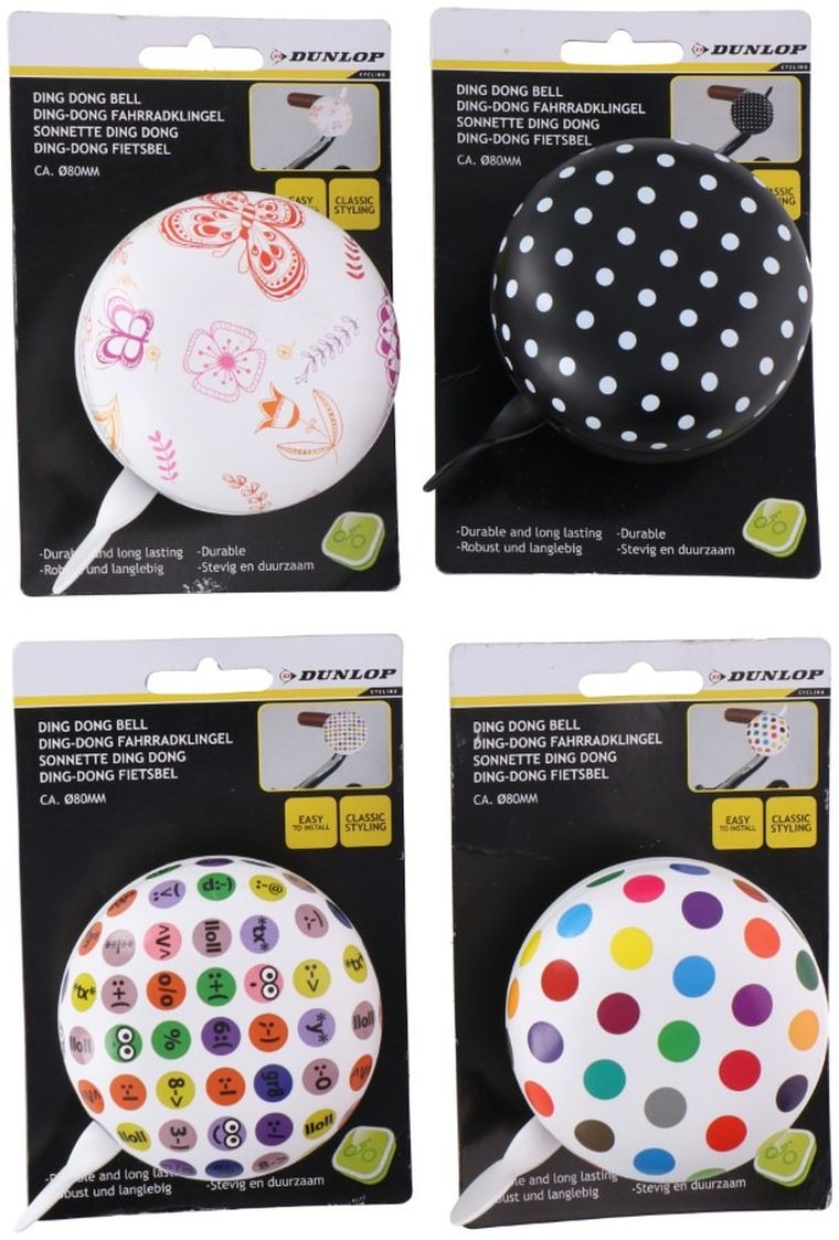 Dunlop, dzwonek rowerowy, 8 cm