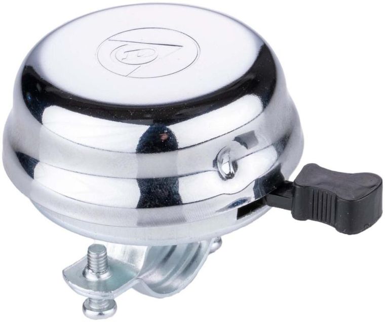 Dunlop, dzwonek rowerowy, classic silver, 56mm