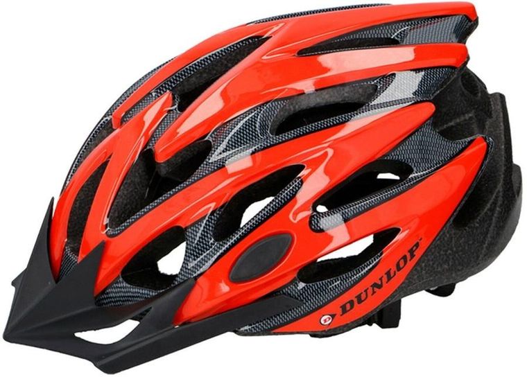 Dunlop, kask rowerowy regulowany, mtb red, rozmiar M 55-58 cm