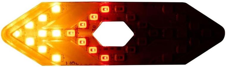 Dunlop, lampka rowerowa, tył, z sygnalizatorem LED