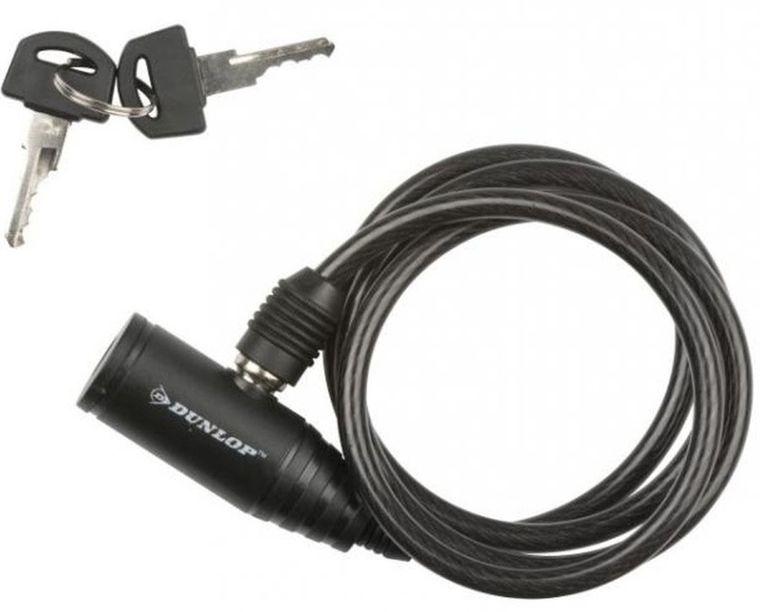 Dunlop, łańcuch rowerowy na klucz, spiralny z osłoną, 0,8-150 cm