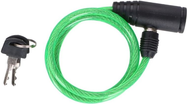 Dunlop, łańcuch rowerowy na klucz, spiralny, zielone, 0,6-90 cm