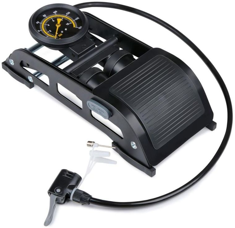 Dunlop, pompka nożna, 2 tłokowa z manometrem