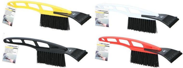 Dunlop, skrobaczka do lodu, szczotka, 2w1, biała, 31 cm