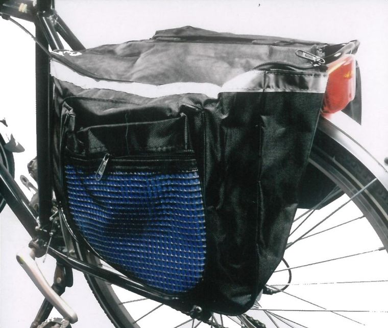 Dunlop, torba, sakwa rowerowa na bagażnik, granatowa, 26l