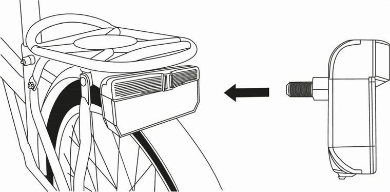 Dunlop, tylne światło rowerowe, 3 LED SMD