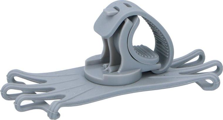 Dunlop, uchwyt na telefon silikonowy, obracany, szary