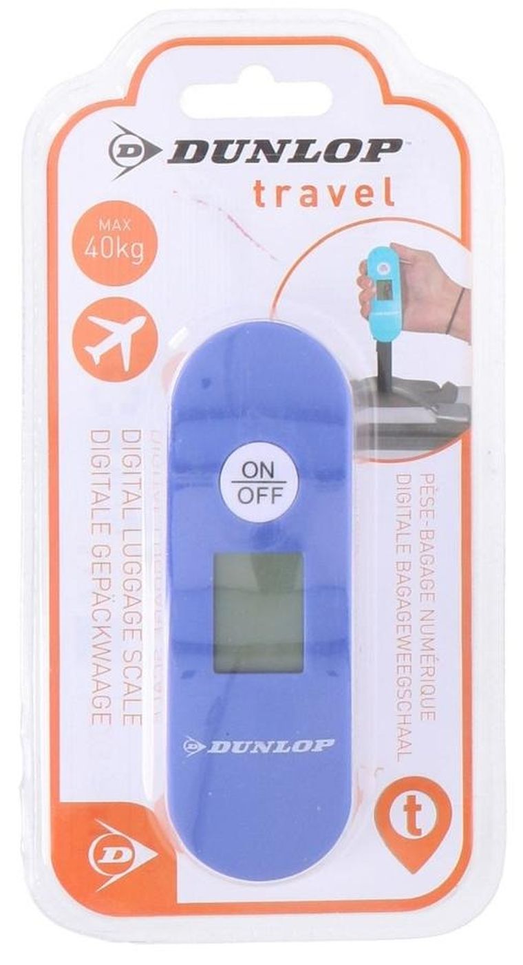Dunlop, waga elektroniczna turystyczna, niebieska, max 40 kg