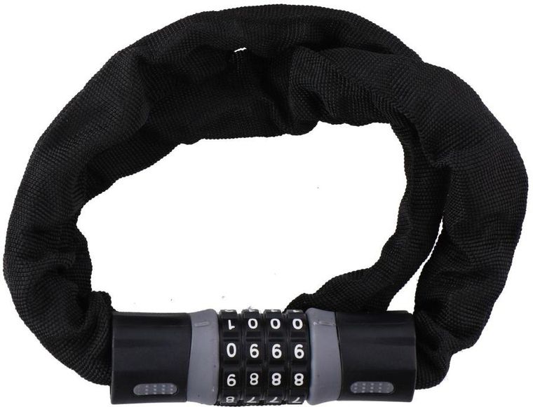 Dunlop, zapięcie rowerowe, łańcuch na szyfr, czarny, 90 cm