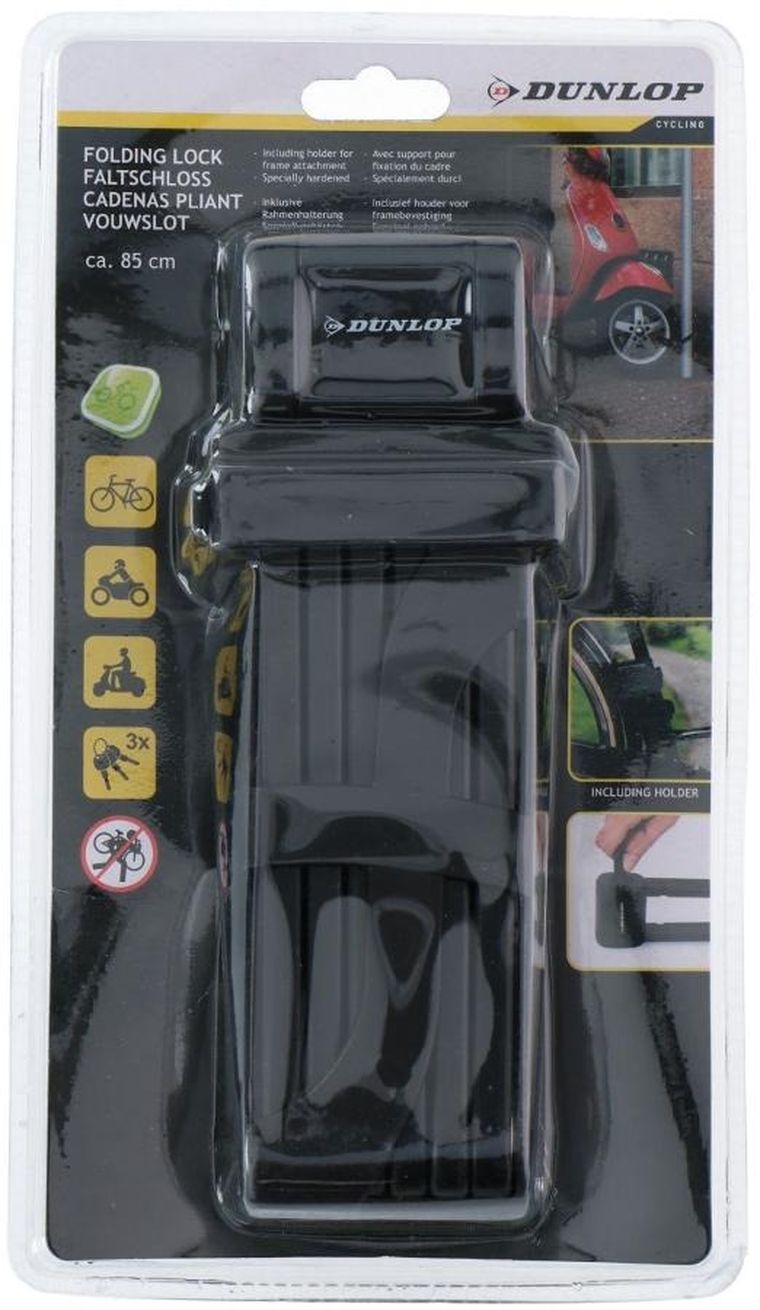 Dunlop, zapięcie rowerowe, składane, 85 cm