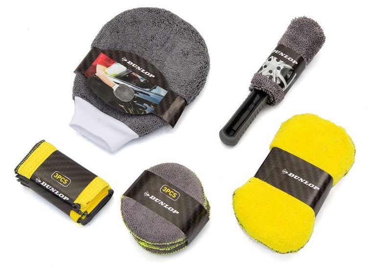 Dunlop, zestaw do mycia samochodu, 9 elementów