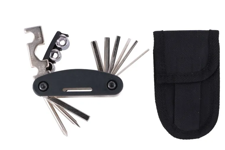 Dunlop, zestaw narzędzi rowerowych, scyzoryk rowerowy, 15 funkcji