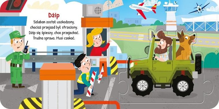 Duże puzzle. Pojazdy na autostradzie