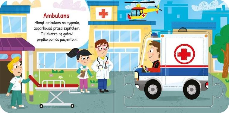 Duże puzzle. Pojazdy w mieście