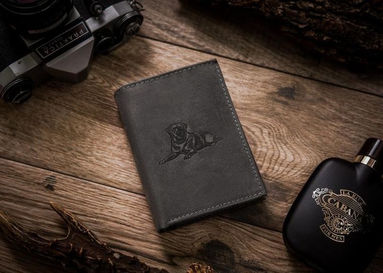 Duży, pionowy portfel męski ze skóry naturalnej, Always Wild