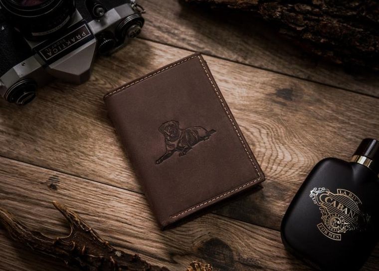 Duży, pionowy portfel męski ze skóry naturalnej, Always Wild