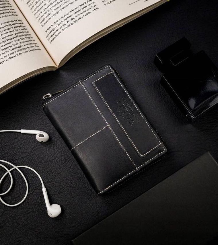 Duży, skórzany portfel w orientacji pionowej z systemem RFID, Always Wild