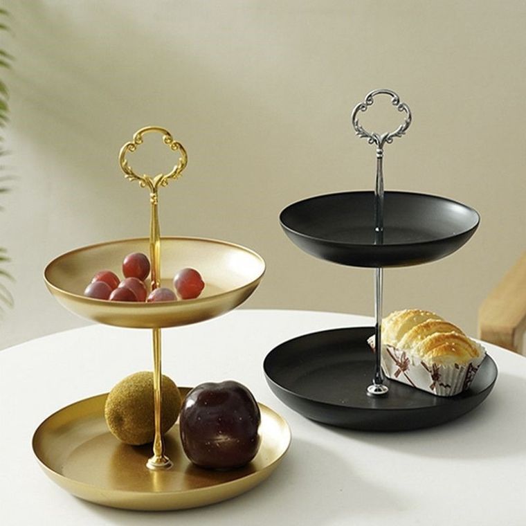 Dwupoziomowa patera, czarna