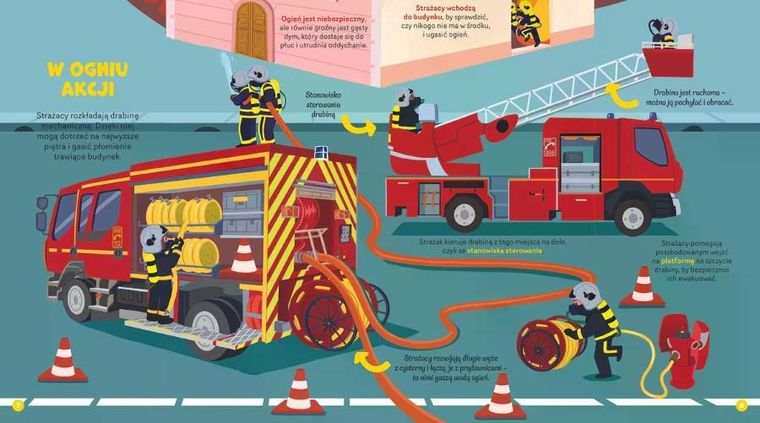 Dzielni strażacy. Zakręć, odkryj, przeczytaj!