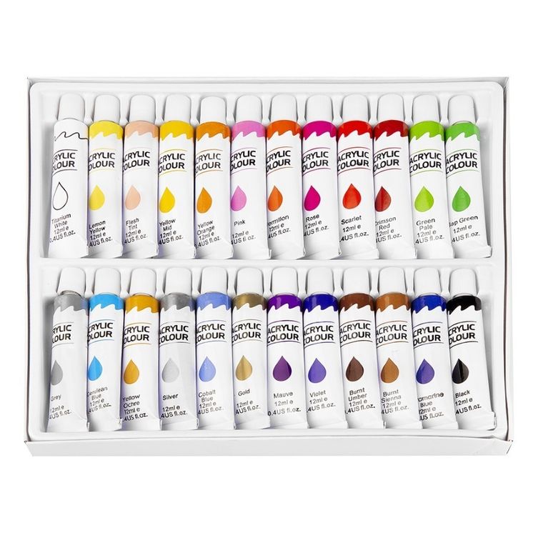 Easy, farba akrylowa, 24 kolory