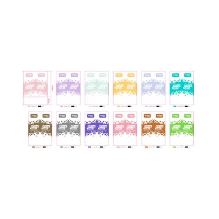 Easy, farby akrylowe, 12 kolorów