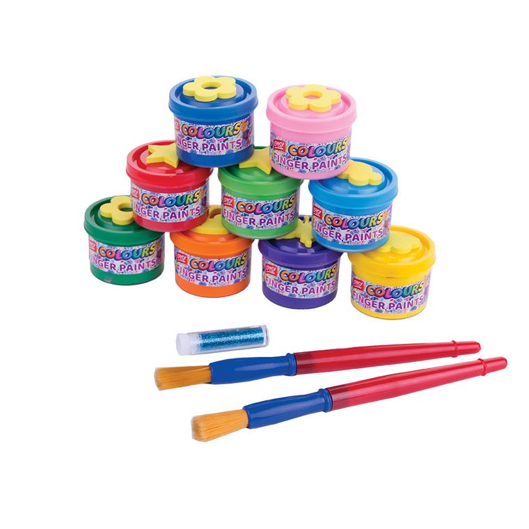 Easy, farby do malowania palcami, 9 szt.