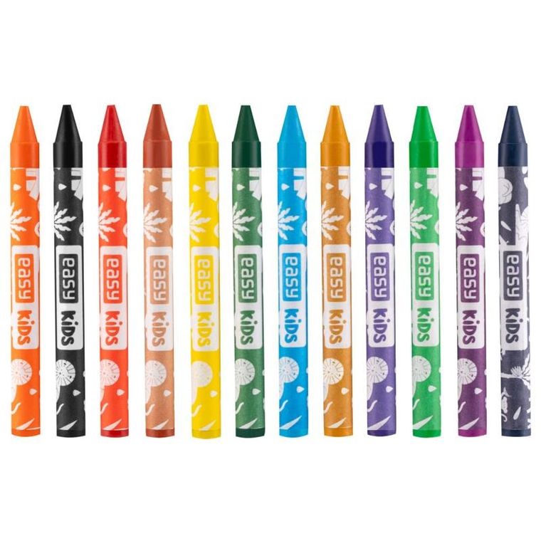 Easy, kredki świecowe, 12 kolorów