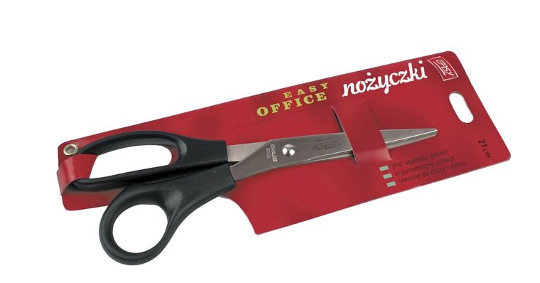 Easy, nożyczki biurowe, 21 cm