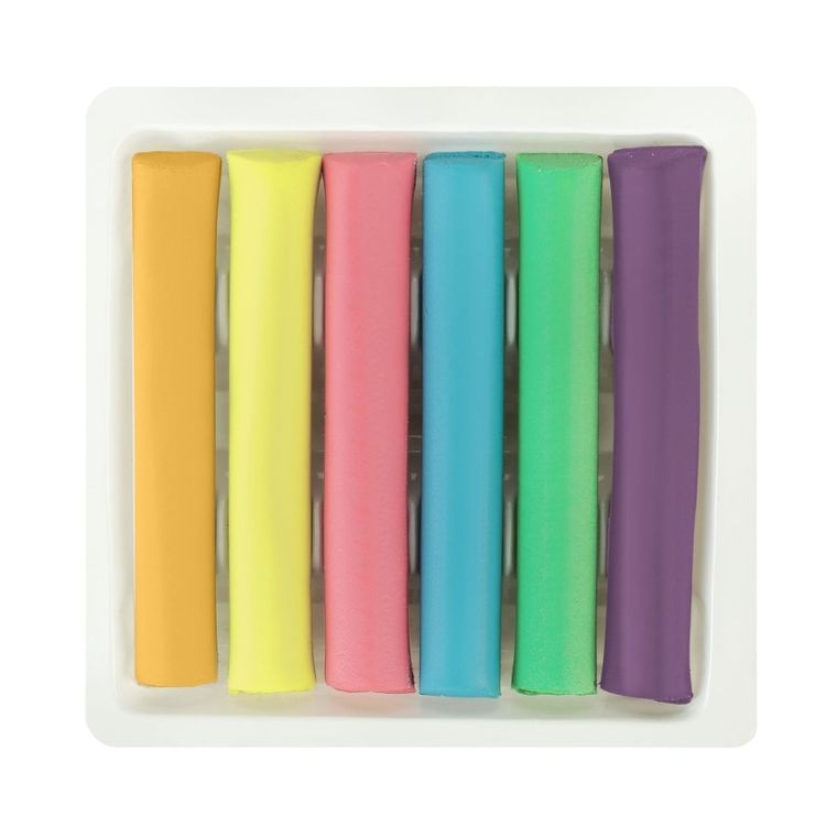 Easy, plastelina pastelowa, 6 kolorów