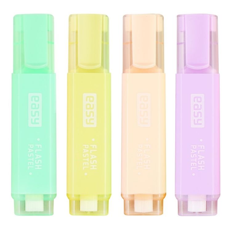 Easy, zakreślacz, 4 mm, 4 kolory