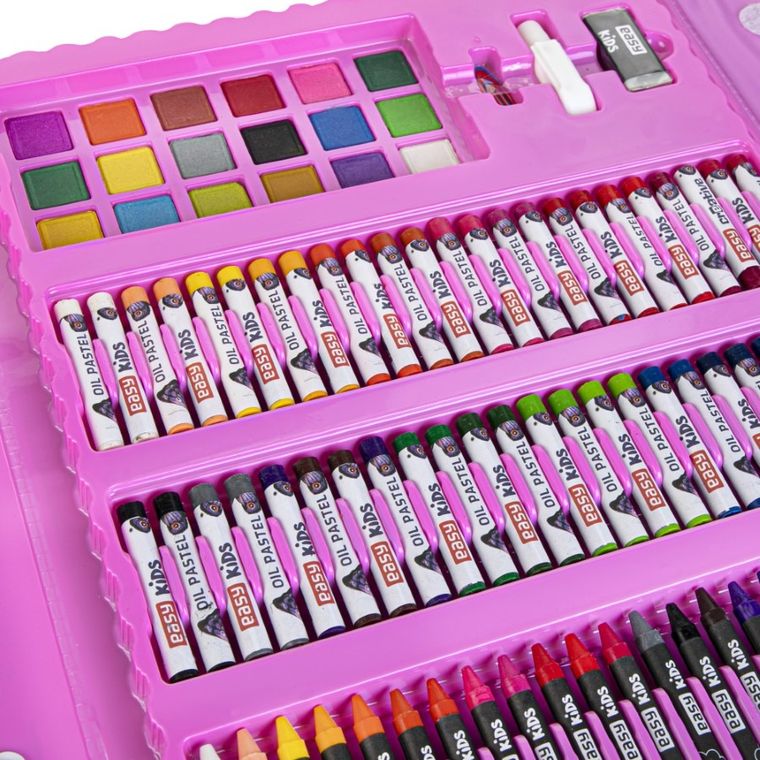 Easy, zestaw artystyczny, flamastry, kredki, farby, akcesoria, 208 elementów