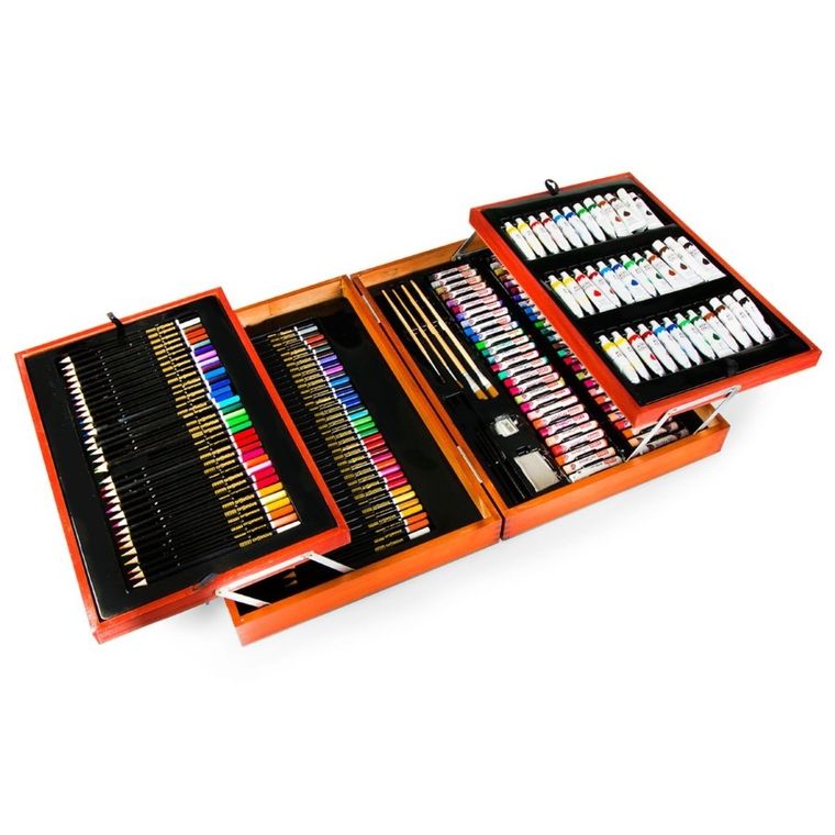 Easy, zestaw artystyczny w rozkładanej walizce, 168 elementów