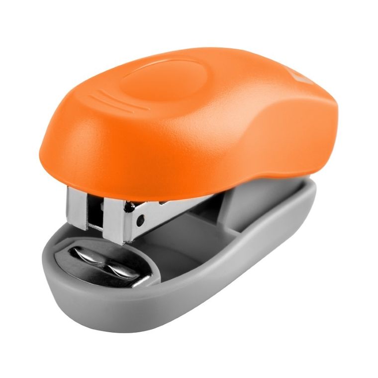 Easy, zszywacz plastikowy mini, pomarańczowy, 8 kartek
