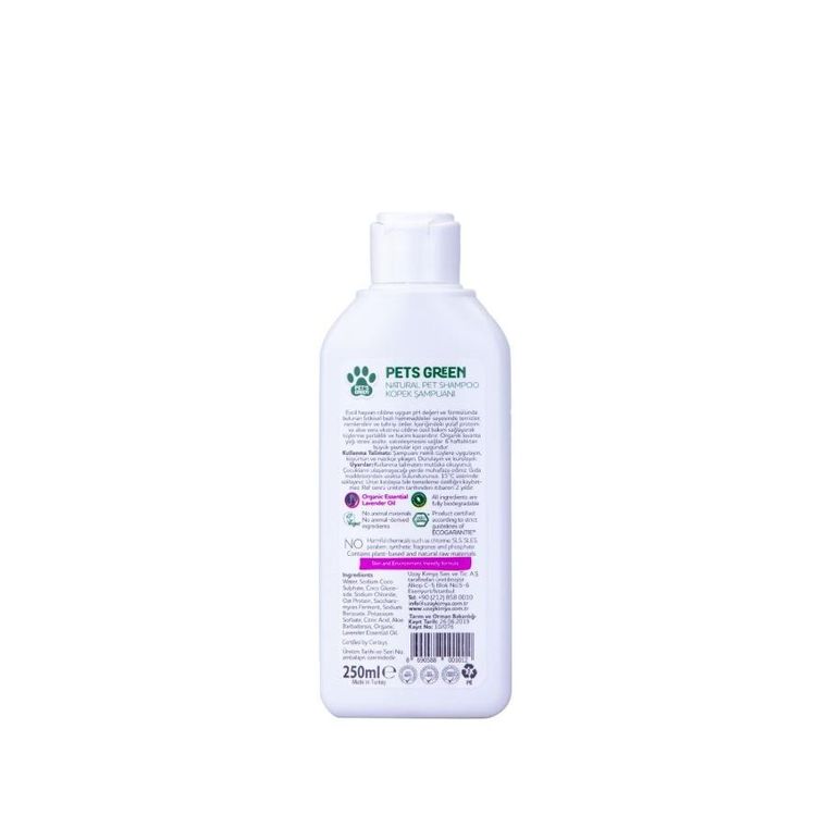 Ecogenic, Pets Green, szampon dla zwierząt, 250 ml