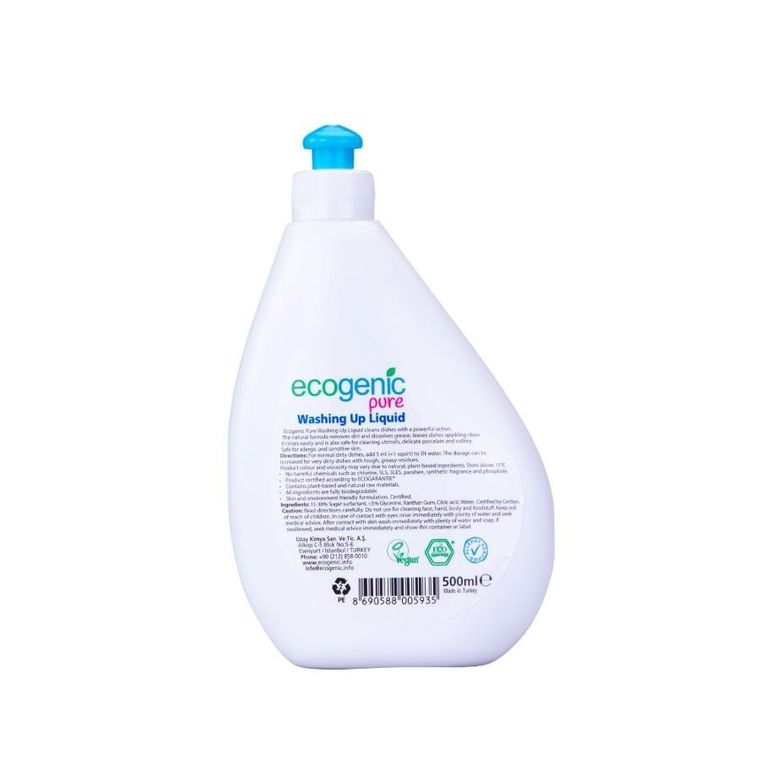 Ecogenic Pure, płyn do mycia naczyń, bezzapachowy, 500 ml