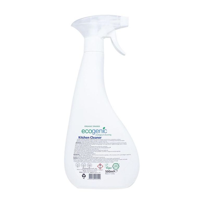 Ecogenic, spray do czyszczenia powierzchni kuchennych, pomarańcza, 500 ml