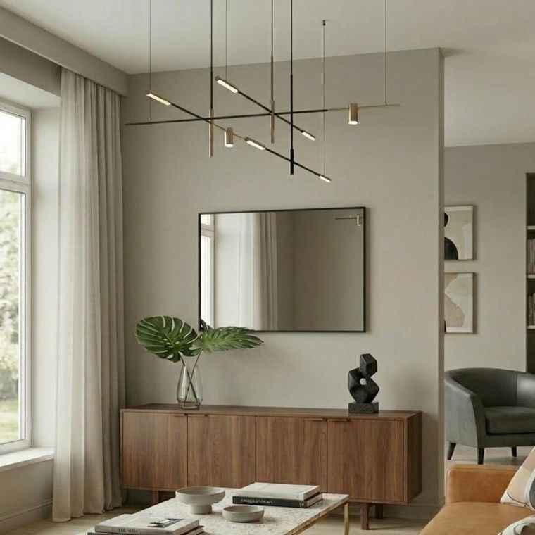 Edaxo, Skarp, lustro wiszące, prostokątne, 60-80 cm